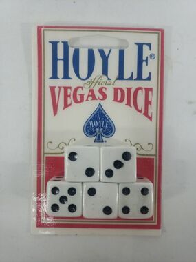 Hoyle Vegas Dice Official Vintage 1992 New Sealed Package Made In Hong Kong